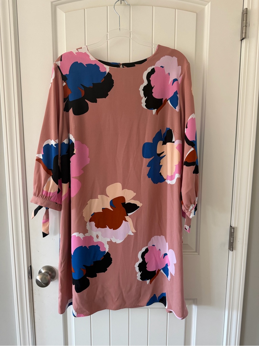 a new day Dusty Rose Floral Long Sleeve Shift Dress